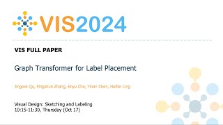 Graph Transformer for Label Placement  Fast Forward  VIS 2024 [upl. by Gawlas]