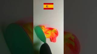 What color do mixed flags make paintmixingcolormixing satisfyingart art spain [upl. by Guss606]