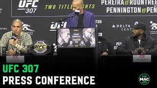 UFC 307 Press Conference Full  Alex Pereira vs Khalil Rountree [upl. by Letnahs]