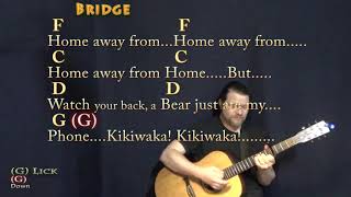 Kikiwaka Bunkd Strum Guitar Cover Lesson with ChordsLyrics  Capo 4th Fret [upl. by Elleinnod437]