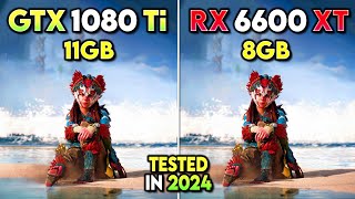 GTX 1080 Ti vs RX 6600 XT  How Much Performance Difference in 2024 [upl. by Tattan]