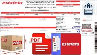 COMO DESCARGAR COMPROBANTE PDF DE LA ENTREGA DE TU PAQUETE EN ESTAFETA [upl. by Trici]