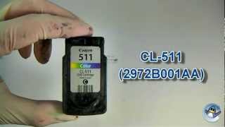 How to Refill Canon CL511 Colour Ink Cartridge [upl. by Ashia247]