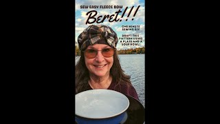 How To Make an Awesome Fall Beret using a DINNER PLATE and BOWL [upl. by Selhorst951]