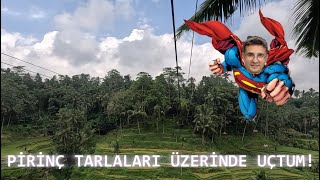 Bali Pirinç Tarlaları Tegalalang ve Superman Zipline Deneyimi [upl. by Dorris89]