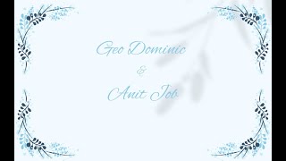 💕Geo Dominic amp Anit Job💕 Wedding Live Streaming [upl. by Tonia]