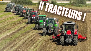 😱 11 TRACTEURS dans le même CHAMPS  JE découvre STEENO marque spécialisée dans le travail du SOL [upl. by Thorin280]