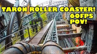 Taron Roller Coaster AWESOME 60FPS HD Front Seat POV Phantasialand Germany [upl. by Thaddus]