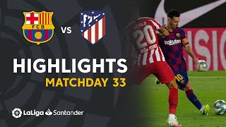 Highlights FC Barcelona vs Atlético de Madrid 22 [upl. by Atnwahsal650]