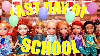 LAST DAY OF SCHOOL Elsa and Anna and Kristoff Toddlers [upl. by Ruprecht]