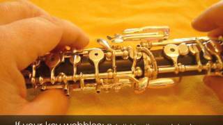 Oboe Adjustments 5 Secondary lower joint adjustments [upl. by Tess504]