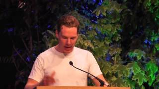 Benedict Cumberbatch reads a letter from Kurt Vonnegut at Letters Live Hay Festival [upl. by Ettenal608]