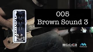 Mooer 005 Brown Sound 3 Micro Preamp Demo [upl. by Whorton604]