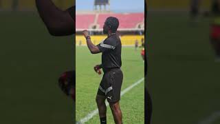 Laryea Kingston in training mood  Coach of Black Starlets [upl. by Sibell]