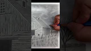 How to Draw a Tree into a Landscape Drawing shorts realistictree drawtreeDrawing [upl. by Krucik986]