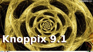 Knoppix 91 Live DVD Test [upl. by Nyraf]