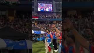 wankhede celebration 🏆🇮🇳 iccworldcup2024 idianteam icc wankhedestadium viratkohli rohitsharma [upl. by Berrie91]