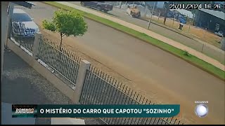 Acompanhe o mistério do carro que capotou ‘sozinho’ no Paraná [upl. by Yakcm67]