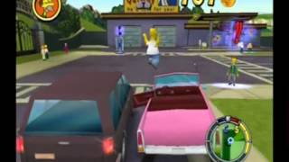 Simpsons Hit amp Run Walkthrough Level 1  Mission 2 and 3 Petty Theft Homer amp Office Spaced [upl. by Bolanger]