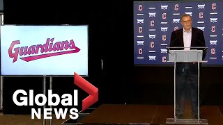 Cleveland Guardians MLB officials discuss baseball team name change from quotIndiansquot [upl. by Chu]