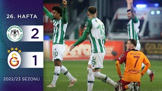 A Konyaspor 21 Galatasaray  26 Hafta  202223 [upl. by Mickelson]