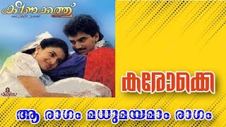 Aa raagam madhuamayamam ragam Malayalam Karaoke  Kshanakathu movie [upl. by Luwana]