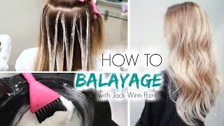 How to Balayage Hair  Freehand Painting [upl. by Leeda]