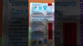 Esomeprazole amp Levosulpiride Capsules 40mg75mg health janaushadhi medicine capcutedit [upl. by Suoivatco]