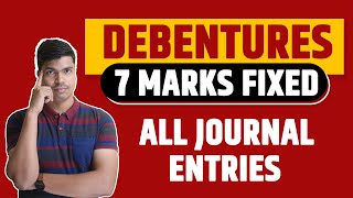 Issue of Debentures all Journal entries Revision with Values  Accounts Term 2 Quick Revision [upl. by Krasnoff]