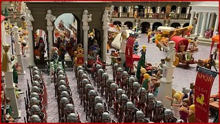 Playmobil Romanos ⚔️ Diorama Roma despide a sus Legiones  Exposición Playmobil Burriana 2022 [upl. by Bovill]