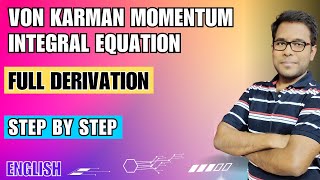 von karman momentum integral equation derivation and explanation vonkarman integral momentum von [upl. by Kauslick]