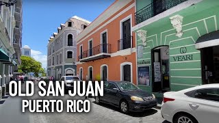 Old San Juan Puerto Rico Walking Tour  Viejo San Juan [upl. by Sinnod]