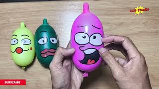 Making Slime with Funny Balloons  Satisfying Slime video [upl. by Stegman]