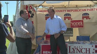 Ohio Senate candidate Jim Renacci makes stop at Trumbull County Fair [upl. by Cirala]