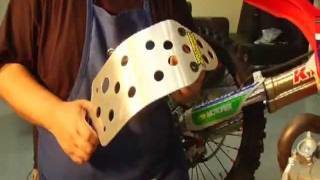 Dirt Bike Skid Plate Installation [upl. by Hermia]