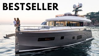 2023 SIRENA 58 Fast Trawler Liveaboard Yacht Tour [upl. by Melitta]