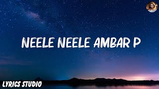 Kishore Kumar  Neele Neele Ambar Par Lyrics [upl. by Chun304]