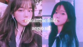 ♡epicanthic folds amp aegyo sal ♡ POWERFUL subliminal [upl. by Mall]