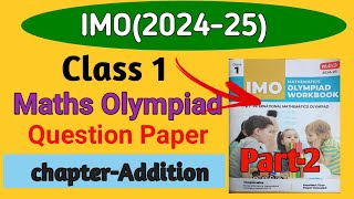 maths olympiad for class 1 grade 1 math olympiad exam [upl. by Moe]