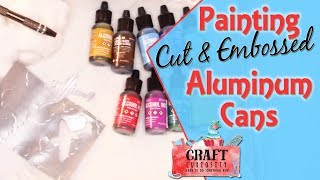 Painting Aluminum Cut and Embossed Cans [upl. by Adnohsat294]