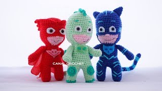 PJ Masks amigurumi tutorial  Héroes en Pijama [upl. by Ellahcim]