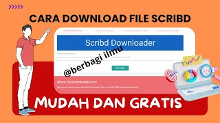 CARA DOWNLOAD FILE DI SCRIBD SECARA MUDAH DAN GRATIS [upl. by Ailahk]