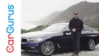 2017 BMW 5 Series  CarGurus Test Drive Review [upl. by Ecirbaf]