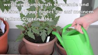 Gemüse Kräuter und Tomaten düngen Balkon Garten 2015 [upl. by Marius748]