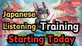 Japanese Listening Training Starting Today 【day85】languagelearning [upl. by Ainotna293]