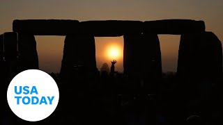 Watch Stonehenge hosts summer solstice 2023 gathering  USA TODAY [upl. by Onit]