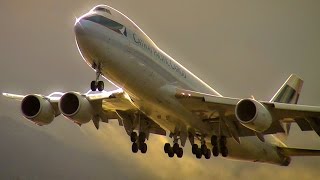 Beautiful Takeoff Cathay Boeing 7478 [upl. by Rahal240]