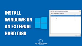 How to install windows on an external hard disk HDD  Windows to go [upl. by Neltiac279]