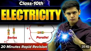 Electricity in 20 Minutes  Class 10th  Rapid Revision  Prashant Kirad [upl. by Banebrudge286]