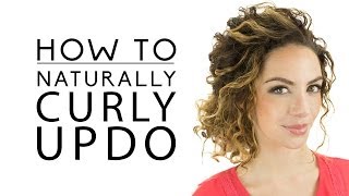 Naturally Curly Updo [upl. by Htbazile]